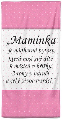 IMPAR Osuška Maminka – život v srdci - Bath Towel - Main image