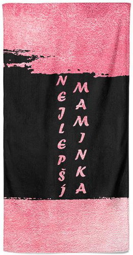 IMPAR Osuška Maminka – golden pink - Bath Towel - Main image