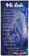 IMPAR Osuška Mé dceři – jednorožec - Bath Towel