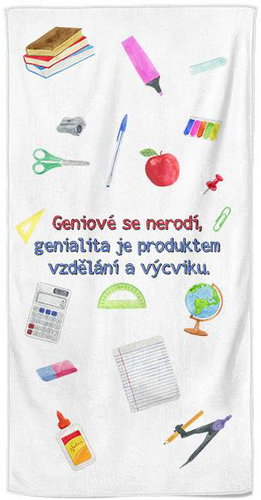 IMPAR osuška Géniové se nerodí - Bath Towel - Main image