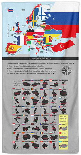 IMPAR osuška Hlavní města - Bath Towel - Main image