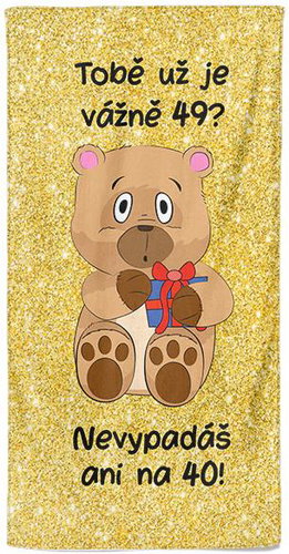 IMPAR Osuška Tobě už je tolik? 49 let - Bath Towel - Main image