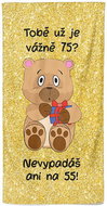 IMPAR Osuška Tobě už je tolik? 75 let - Bath Towel