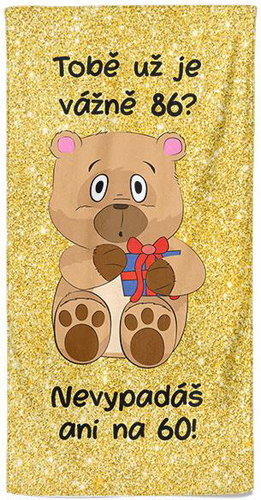 IMPAR Osuška Tobě už je tolik? 86 let - Bath Towel - Main image