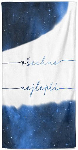 IMPAR Osuška Všechno nejlepší - Vesmír - Bath Towel - Main image