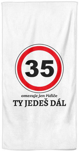 IMPAR Osuška Ty jedeš dál 35 - let - Bath Towel - Main image