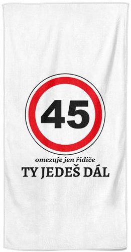 IMPAR Osuška Ty jedeš dál 45 - let - Bath Towel - Main image