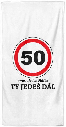 IMPAR Osuška Ty jedeš dál 50 - let - Bath Towel - Main image