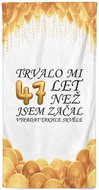 IMPAR Osuška Trvalo mi 47 let - Bath Towel