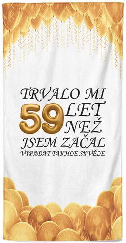 IMPAR Osuška Trvalo mi 59 let - Bath Towel - Main image