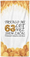 IMPAR Osuška Trvalo mi 63 let - Bath Towel