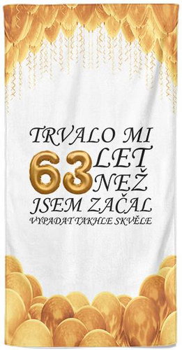 IMPAR Osuška Trvalo mi 63 let - Bath Towel - Main image
