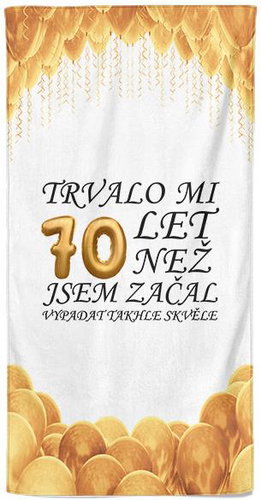 IMPAR Osuška Trvalo mi 70 let - Bath Towel - Main image