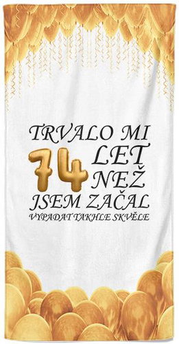 IMPAR Osuška Trvalo mi 74 let - Bath Towel - Main image