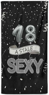 IMPAR Osuška Stále sexy – černá - 18 let - Bath Towel