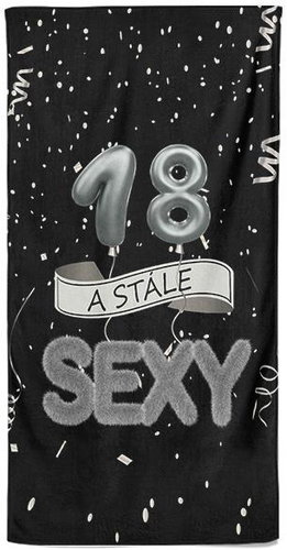IMPAR Osuška Stále sexy – černá - 18 let - Bath Towel - Main image