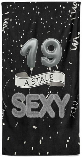 IMPAR Osuška Stále sexy – černá - 19 let - Bath Towel - Main image