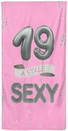 IMPAR Osuška Stále sexy – růžová - 19 let - Bath Towel
