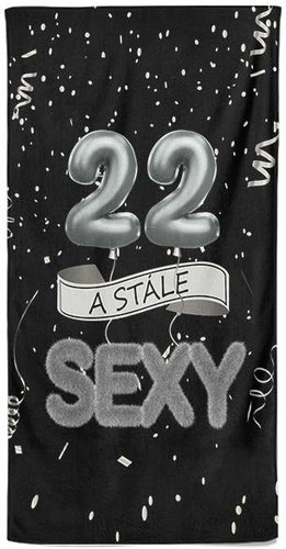 IMPAR Osuška Stále sexy – černá - 22 let - Bath Towel - Main image
