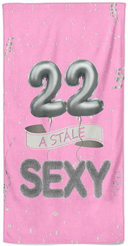 IMPAR Osuška Stále sexy – růžová - 22 let - Bath Towel - Main image