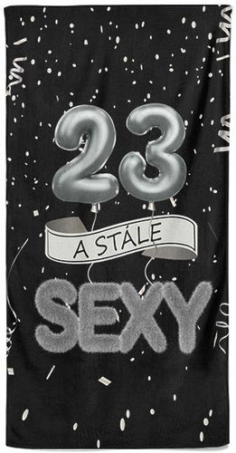 IMPAR Osuška Stále sexy – černá - 23 let - Bath Towel - Main image