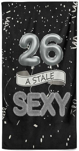 IMPAR Osuška Stále sexy – černá - 26 let - Bath Towel - Main image