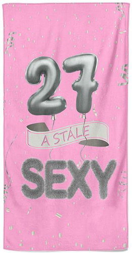 IMPAR Osuška Stále sexy – růžová - 27 let - Bath Towel - Main image