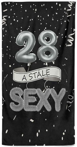 IMPAR Osuška Stále sexy – černá - 28 let - Bath Towel - Main image