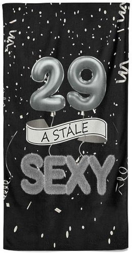 IMPAR Osuška Stále sexy – černá - 29 let - Bath Towel - Main image