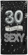 IMPAR Osuška Stále sexy – černá - 30 let - Bath Towel