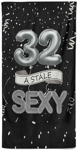 IMPAR Osuška Stále sexy – černá - 32 let - Bath Towel - Main image