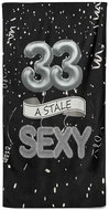 IMPAR Osuška Stále sexy – černá - 33 let - Bath Towel