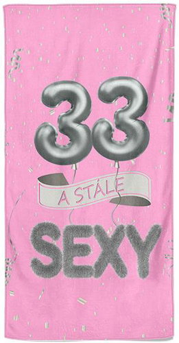 IMPAR Osuška Stále sexy – růžová - 33 let - Bath Towel - Main image