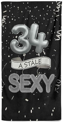 IMPAR Osuška Stále sexy – černá - 34 let - Bath Towel - Main image