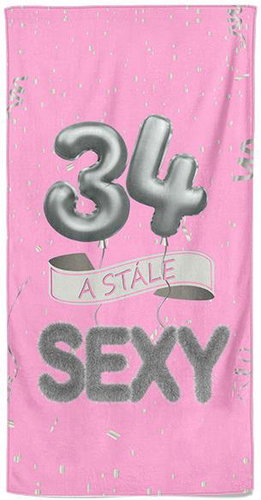 IMPAR Osuška Stále sexy – růžová - 34 let - Bath Towel - Main image