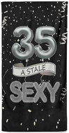 IMPAR Osuška Stále sexy – černá - 35 let - Bath Towel