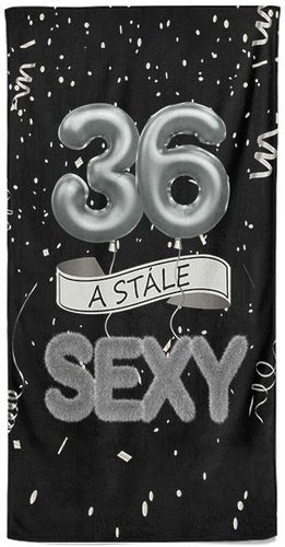 IMPAR Osuška Stále sexy – černá - 36 let - Bath Towel - Main image
