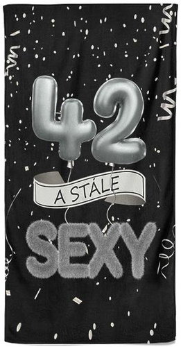 IMPAR Osuška Stále sexy – černá - 42 let - Bath Towel - Main image
