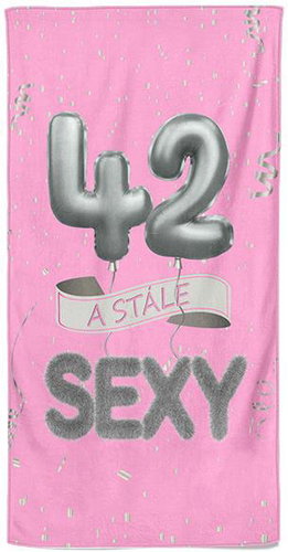 IMPAR Osuška Stále sexy – růžová - 42 let - Bath Towel - Main image