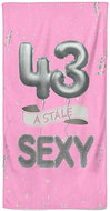 IMPAR Osuška Stále sexy – růžová - 43 let - Bath Towel