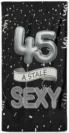 IMPAR Osuška Stále sexy – černá - 45 let - Bath Towel