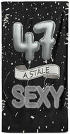 IMPAR Osuška Stále sexy – černá - 47 let - Bath Towel