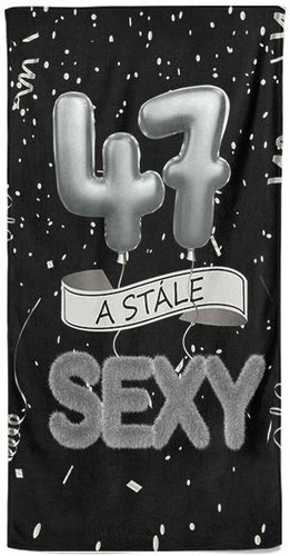IMPAR Osuška Stále sexy – černá - 47 let - Bath Towel - Main image