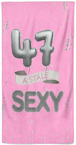 IMPAR Osuška Stále sexy – růžová - 47 let - Bath Towel - Main image