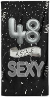 IMPAR Osuška Stále sexy – černá - 48 let - Bath Towel