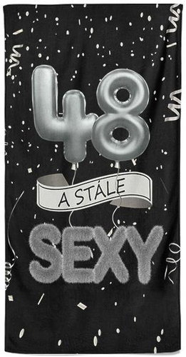 IMPAR Osuška Stále sexy – černá - 48 let - Bath Towel - Main image