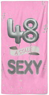 IMPAR Osuška Stále sexy – růžová - 48 let - Bath Towel