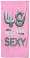 IMPAR Osuška Stále sexy – růžová - 49 let - Bath Towel