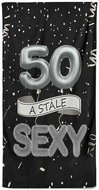 IMPAR Osuška Stále sexy – černá - 50 let - Bath Towel