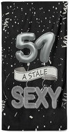 IMPAR Osuška Stále sexy – černá - 51 let - Bath Towel